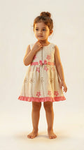 Cream Floral Charm Dress