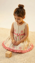 Cream Floral Charm Dress