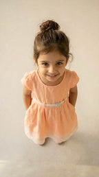 Peach Lace Everyday Dress