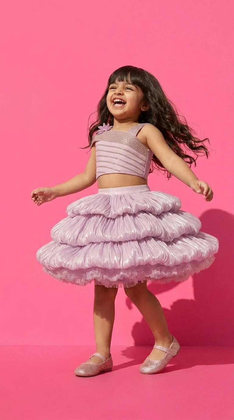 Lilac Dream Tiered Co-Ord Set