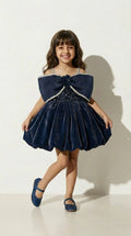 Midnight Royale Bubble Party Dress