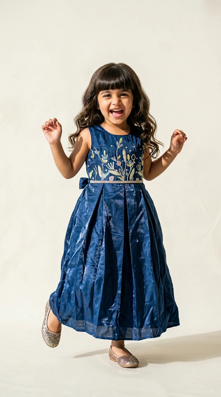 Midnight Bloom Party Dress