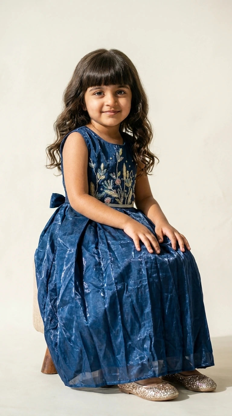 Midnight Bloom Party Dress
