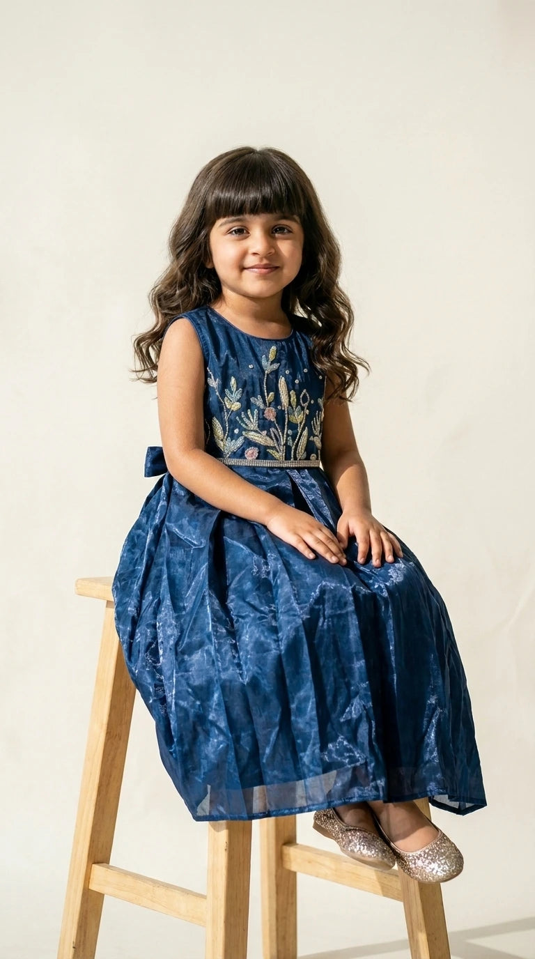 Midnight Bloom Party Dress
