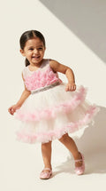 Blush Ruffle Party Dress