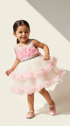 Blush Ruffle Party Dress