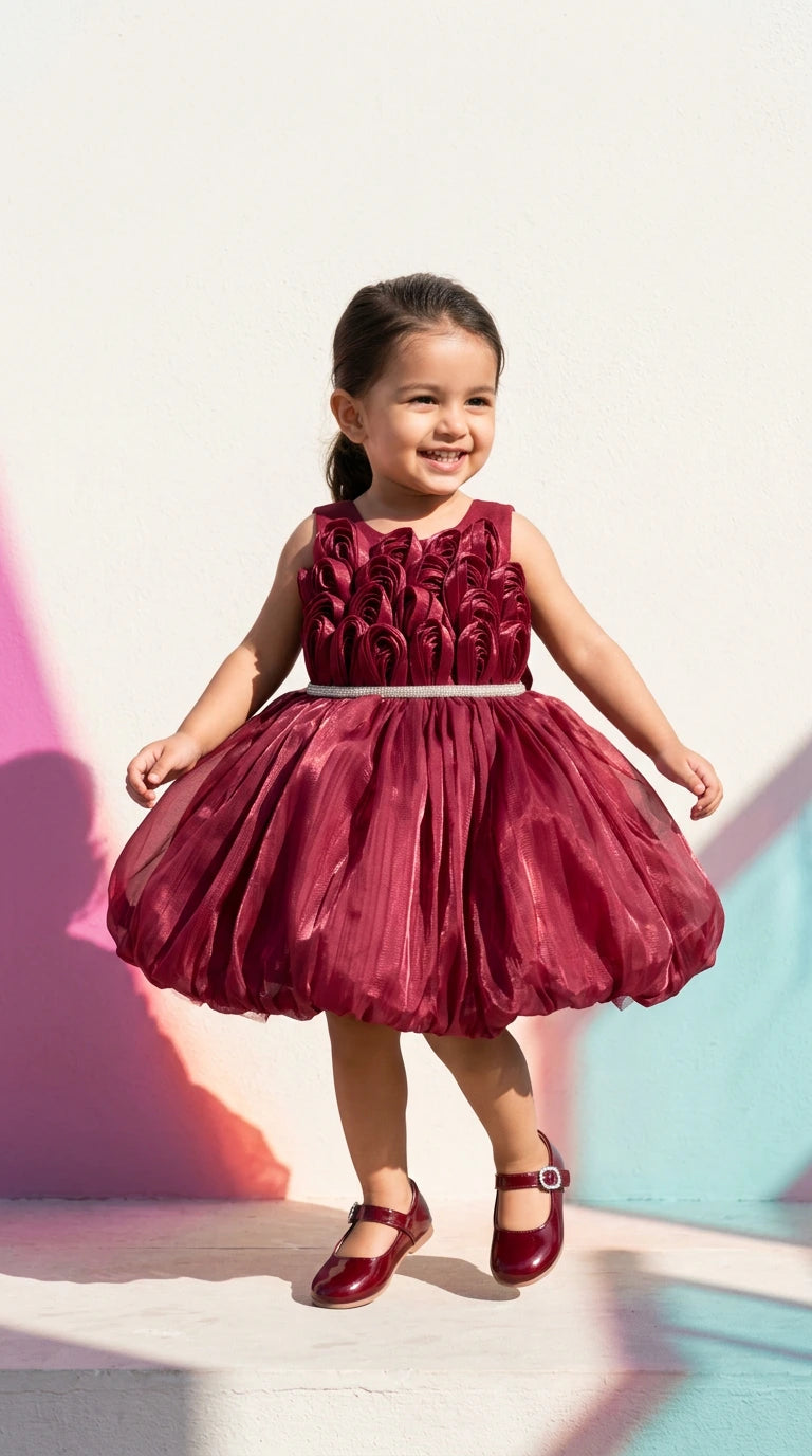 Royal Bloom Bubble Dress