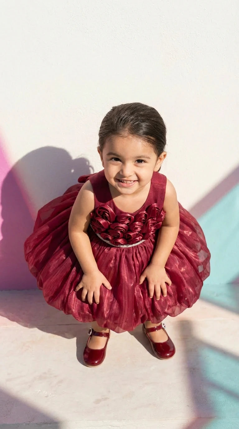 Royal Bloom Bubble Dress