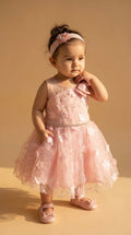 Blush Fairy Baby Dress (Headband Style)