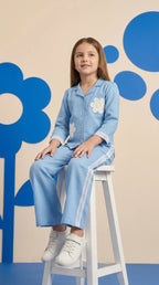 Blossom Breeze Girls Floral Co-Ord Set