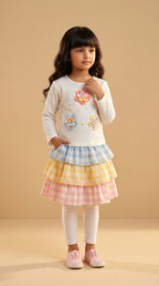 Pastel Tiered Dress Set