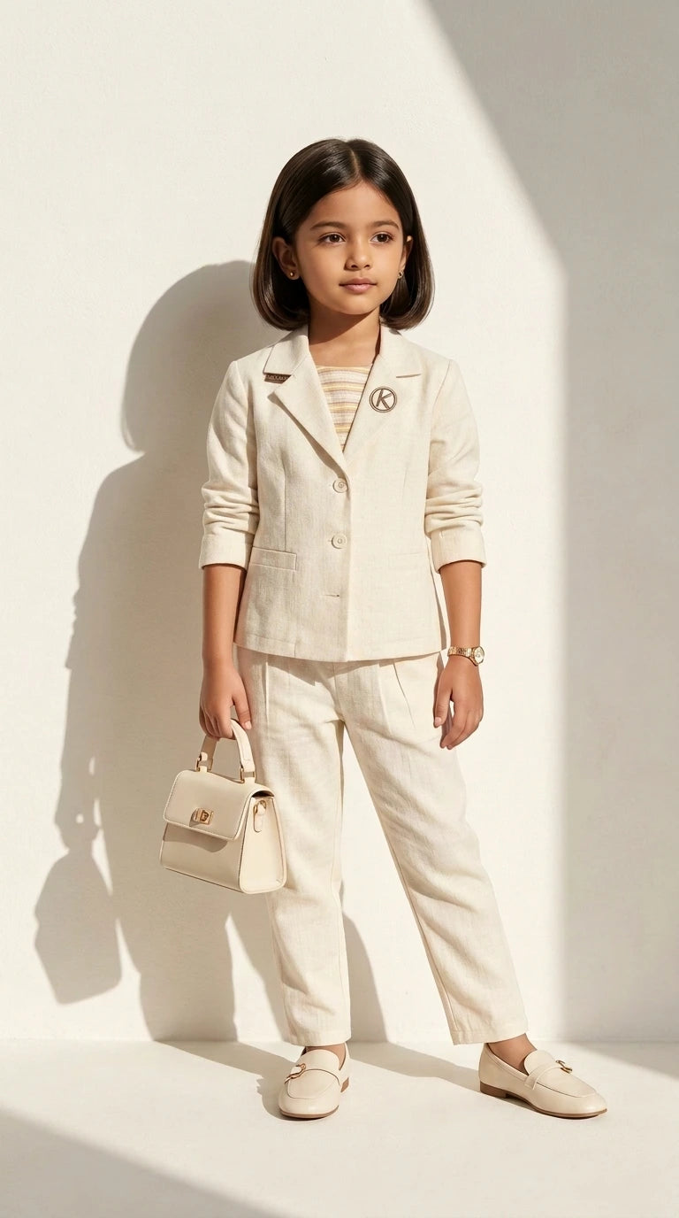 ETHNIA Classic Ivory Suit Set
