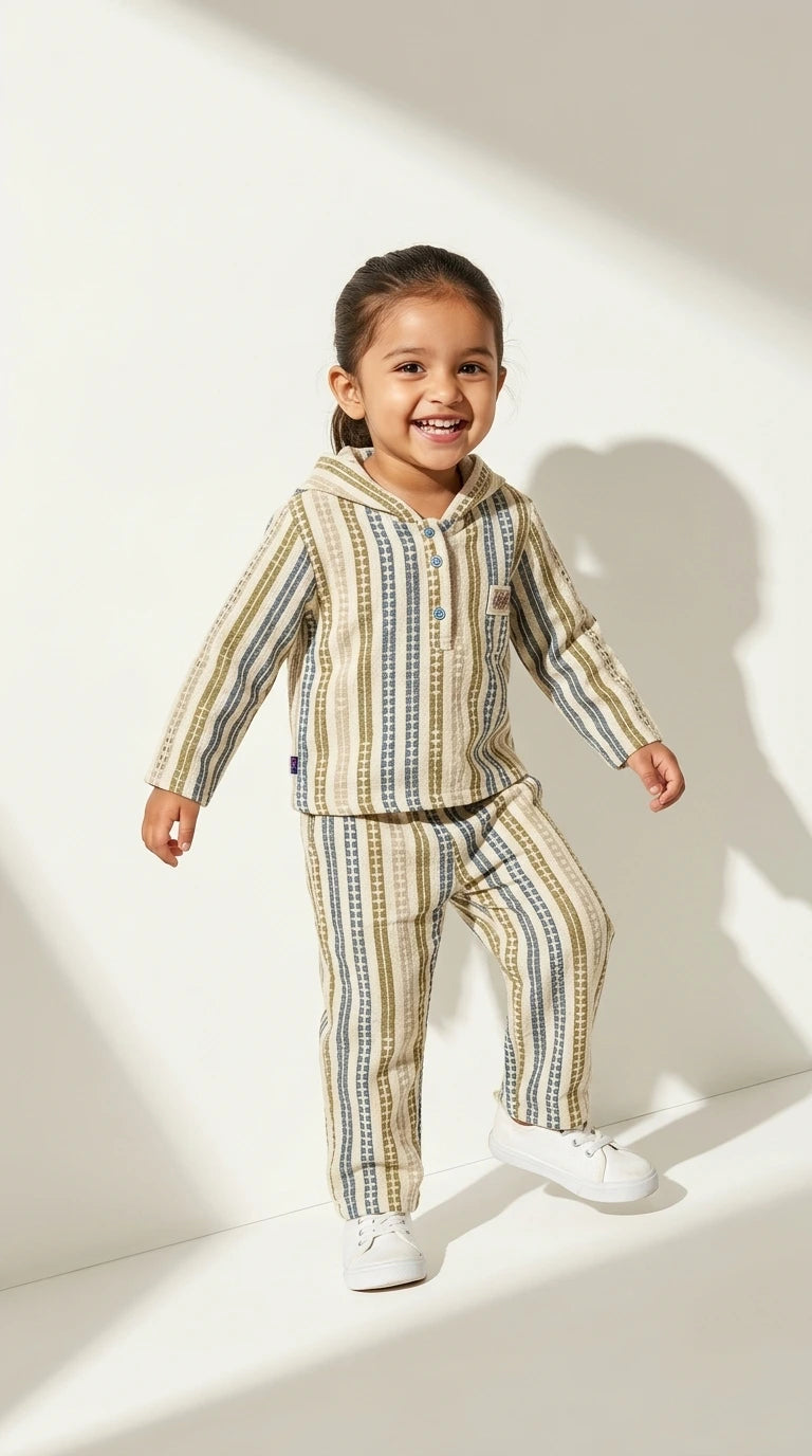 ETHNIA Earth Tone Stripe Set