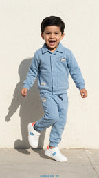 Sky Blue Jacket & Jogger Set