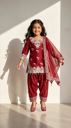 Ruby Royale Embroidered Salwar Suit Set