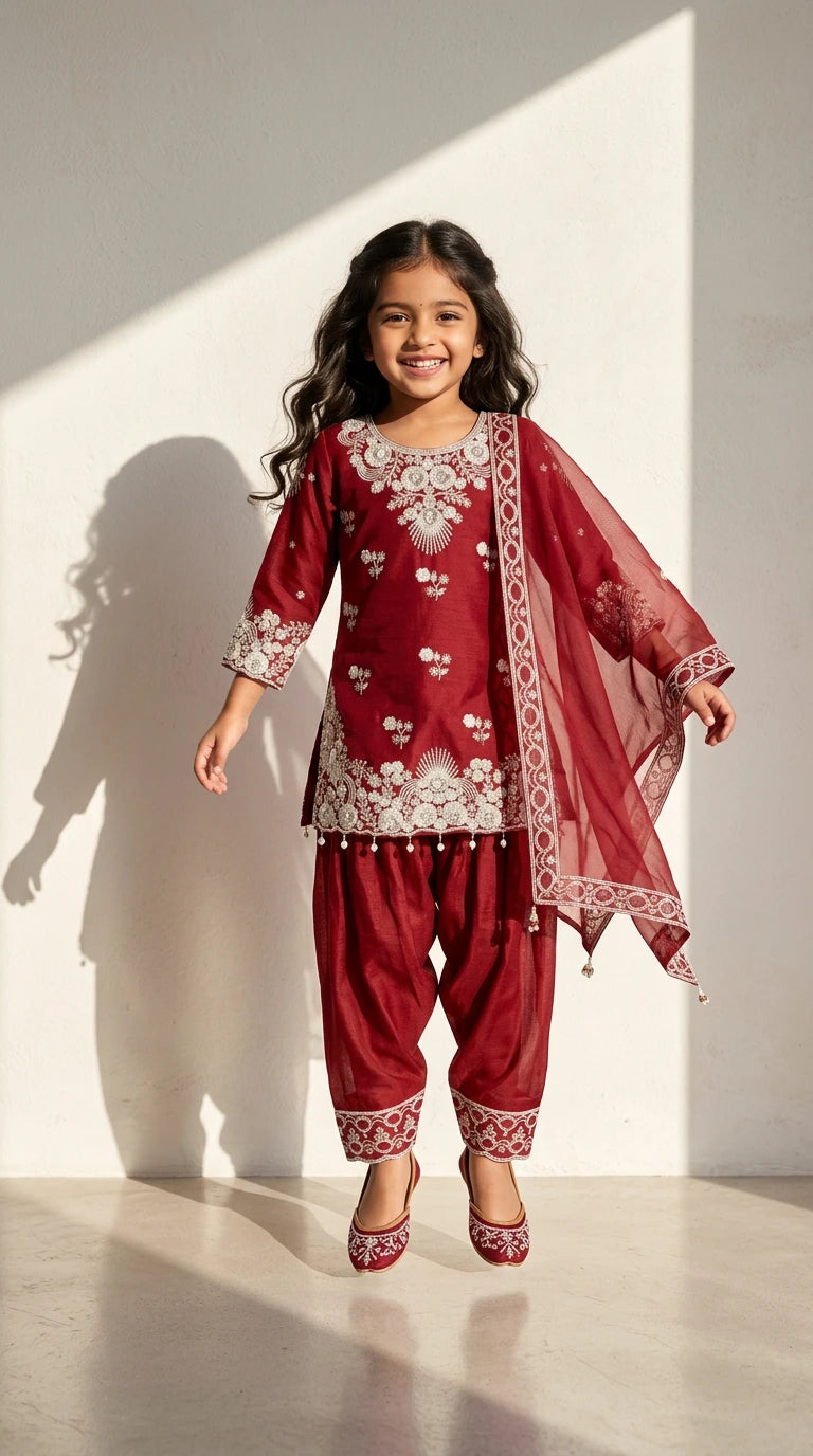 Ruby Royale Embroidered Salwar Suit Set