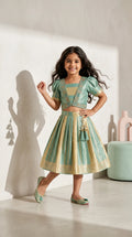 Mint Zari Twirl Set