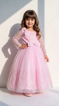 Blush Sparkle Bow Princess Gown