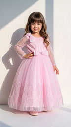 Blush Sparkle Bow Princess Gown