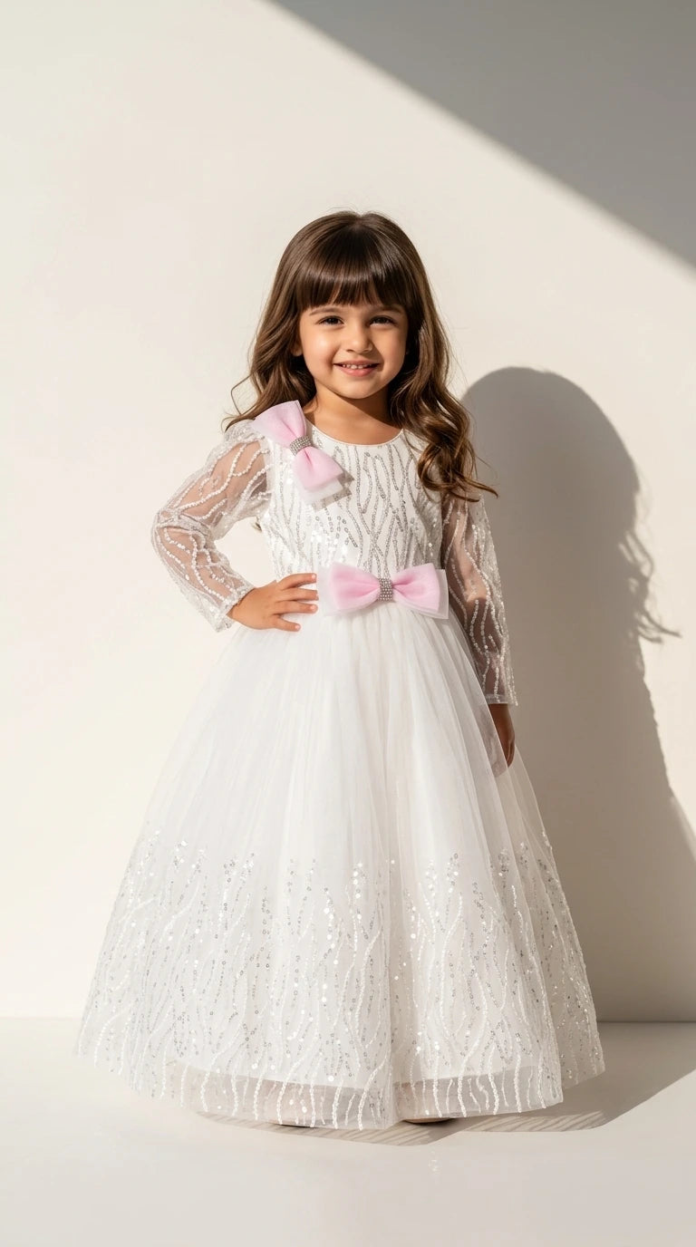 Snow Pearl Party Gown