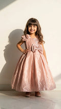Rose Gold Bow Party Dress