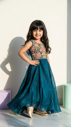 Emerald Bloom Princess Gown