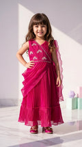 Ruby Pleated Drape Dress