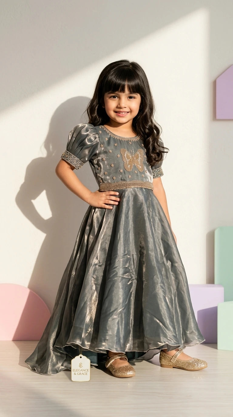 Silver Charm Party Gown