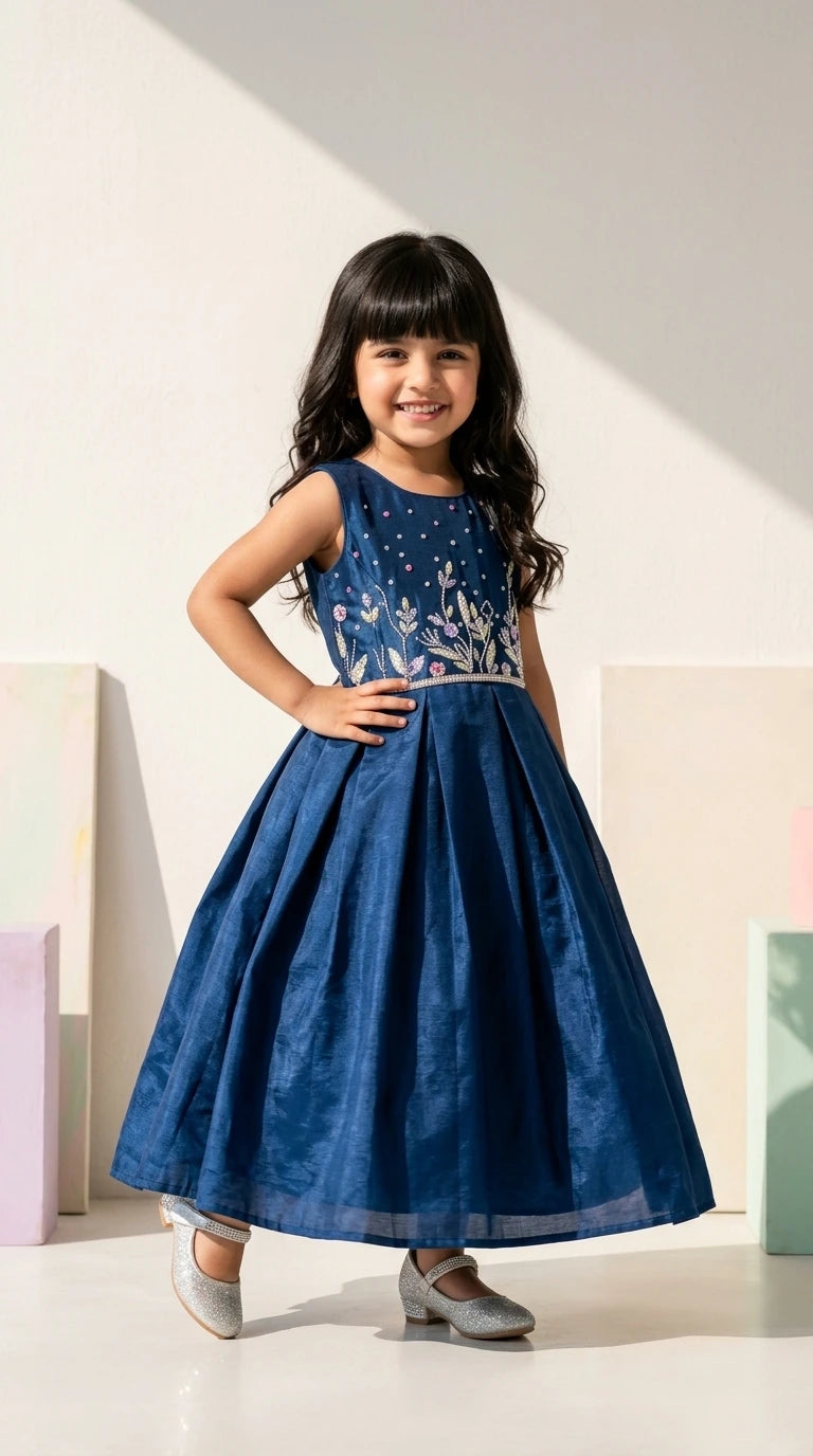 Midnight Bloom Party Gown
