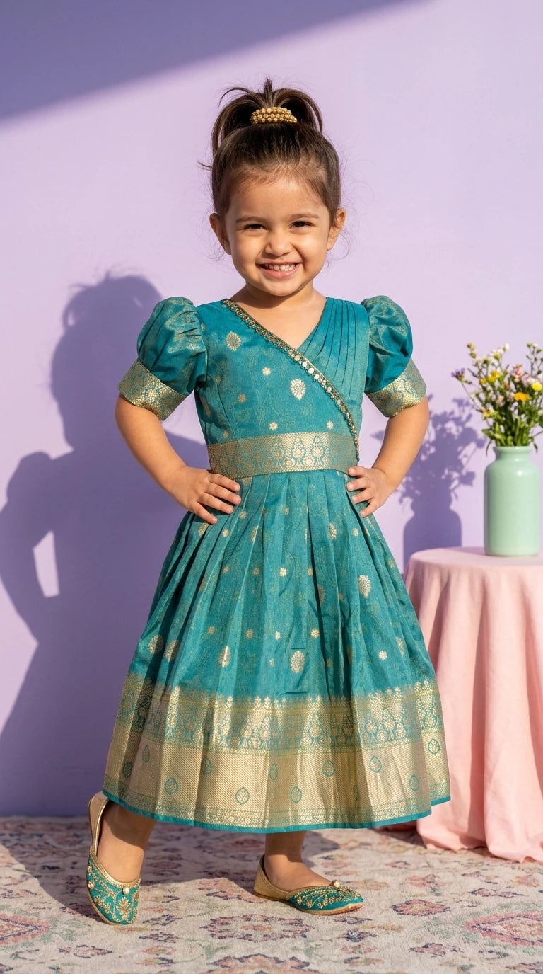 Royal Teal Ethnic Dress