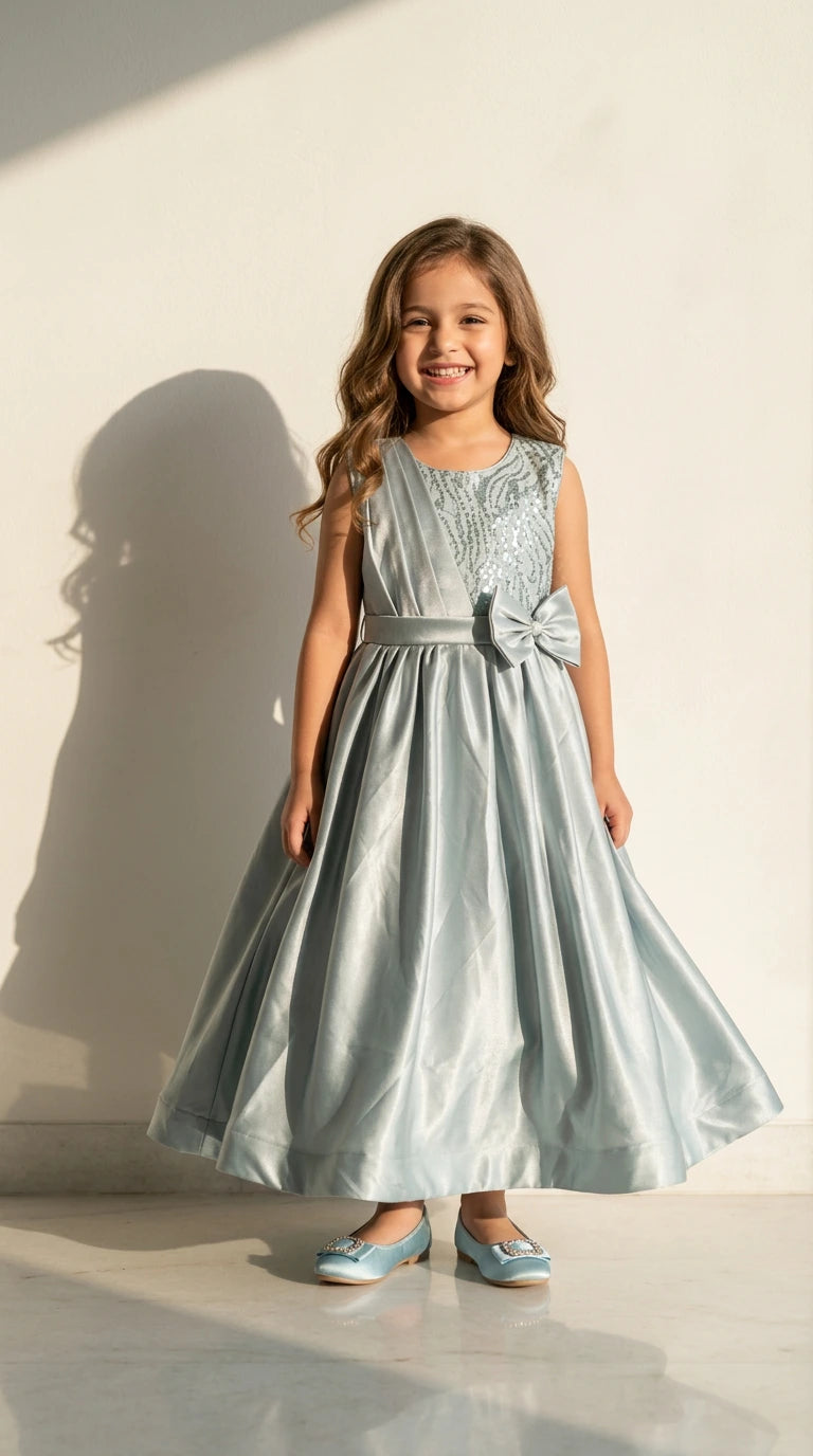 Ice Blue Princess Ball Gown