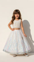 Ivory Shimmer Princess Lehenga Set