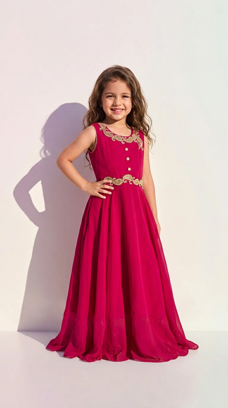 Ruby Elegance Party Gown