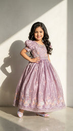 Lilac Bloom Princess Gown