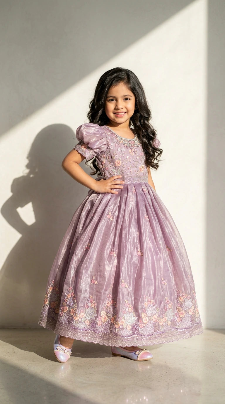 Lilac Bloom Princess Gown