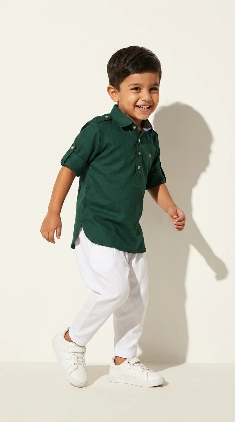 Classic Polo Shirt & Trousers Set