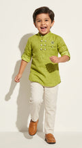 Lime Festive Kurta Set