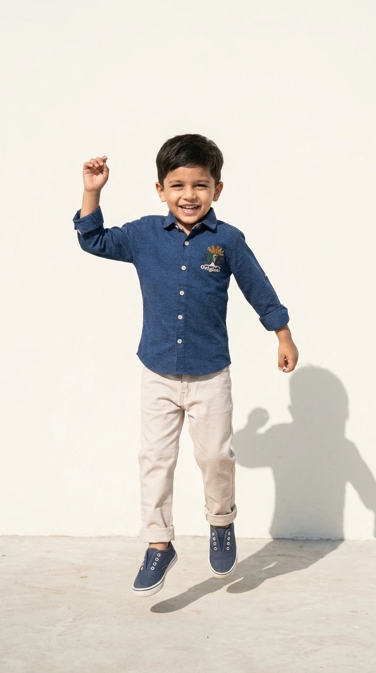 Classic Blue Casual Set