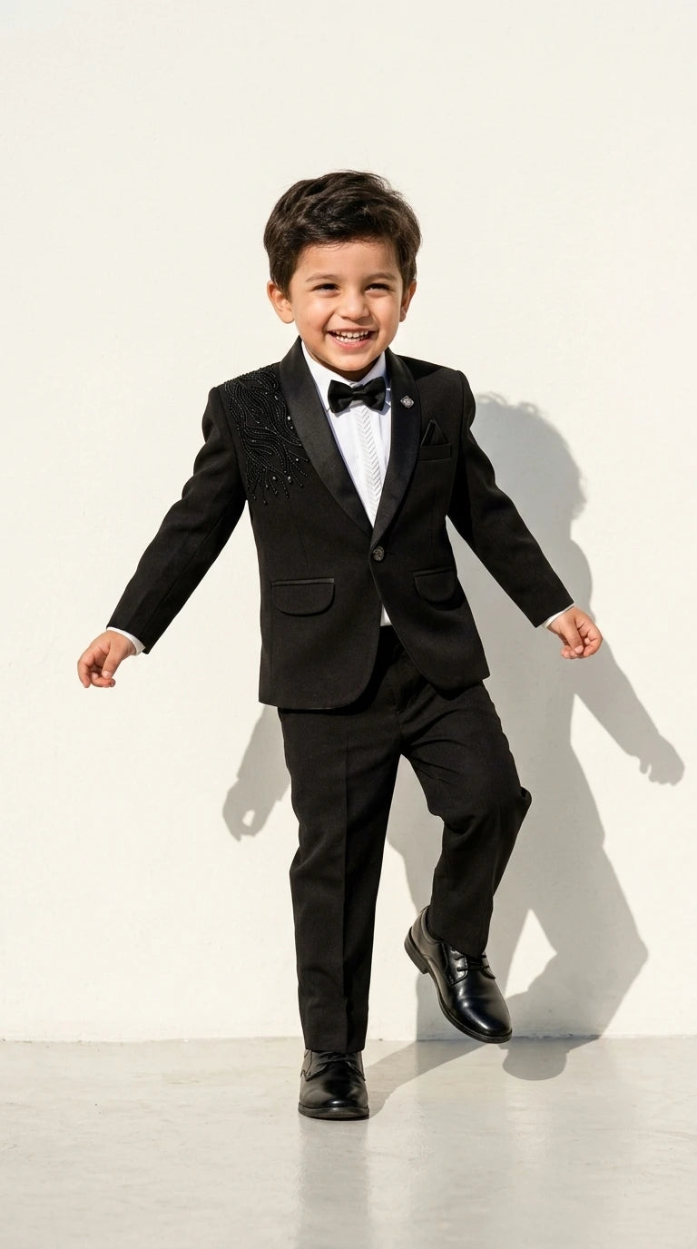 Royal Black Tuxedo Set