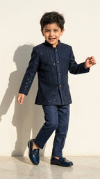 Navy Sequin Prince Suit