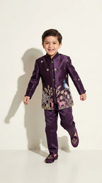 Royal Plum Heritage Embroidered Set