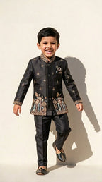 Heritage Black Indo-Western Set