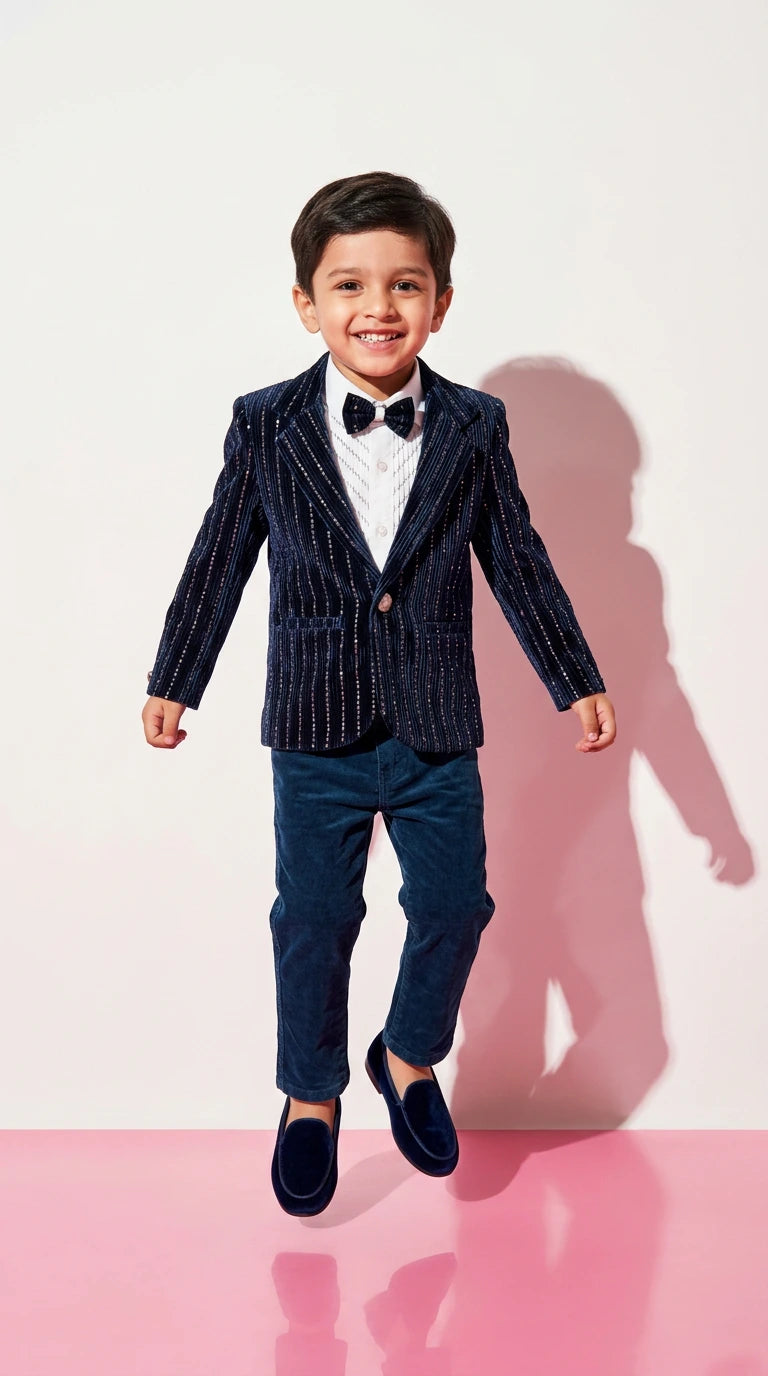 Midnight Party Blazer Set