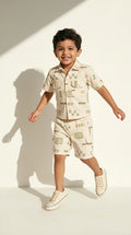 Beige Summer Co-ord Set