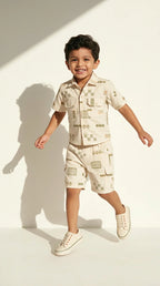Beige Summer Co-ord Set