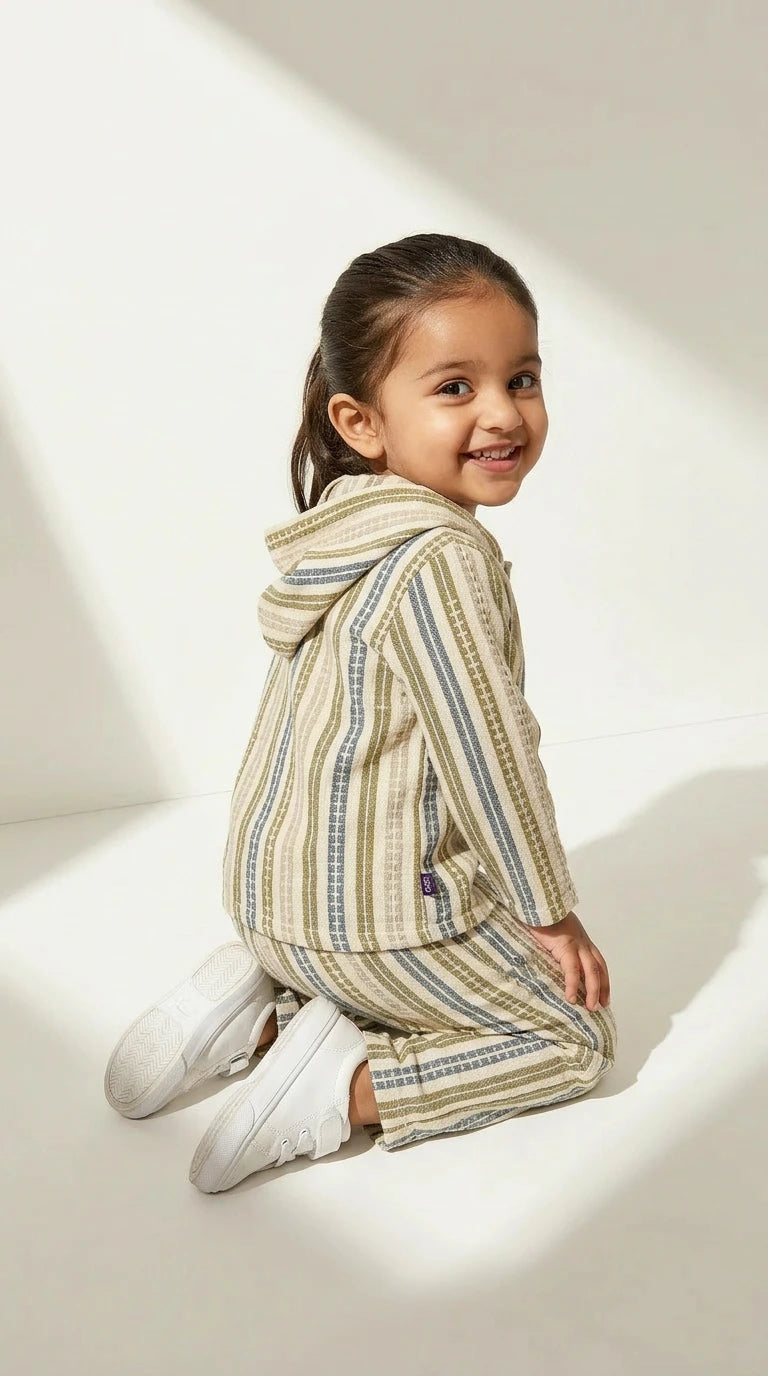 ETHNIA Earth Tone Stripe Set