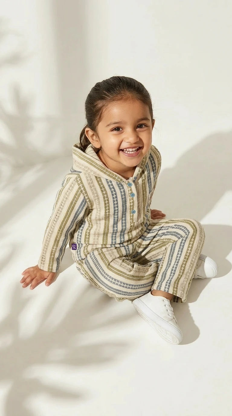 ETHNIA Earth Tone Stripe Set
