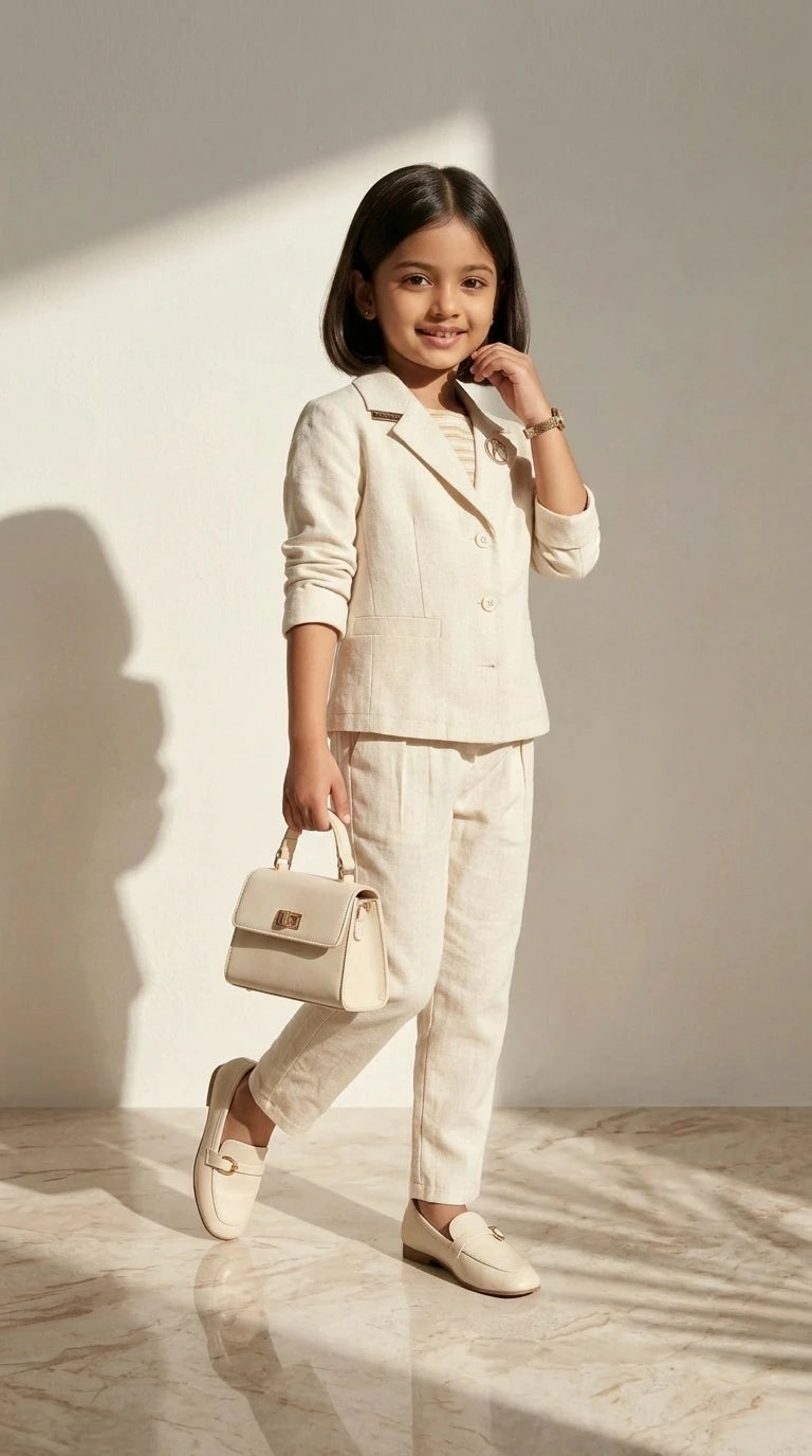 ETHNIA Classic Ivory Suit Set
