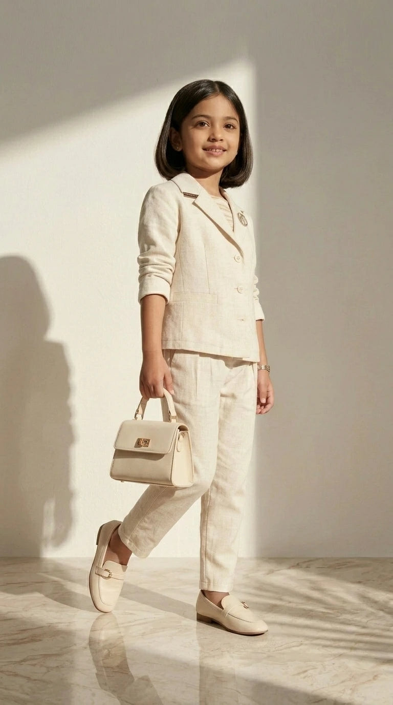 ETHNIA Classic Ivory Suit Set