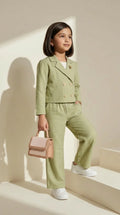 ETHNIA Elegant Sage Suit Set
